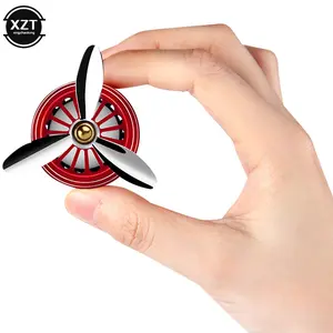 Car Air Freshener LED Swivel Light Perfume Dispenser 3-Blade Propeller Design Suitable for Car Ventilation Door Perfume - 200000182:10