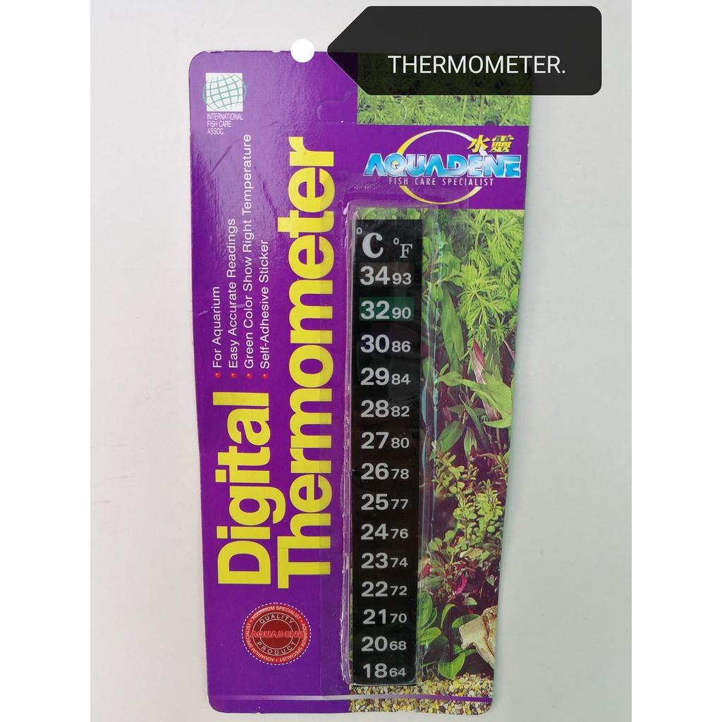 Aquadine Thermometer Aquarium Fish Temperature Check