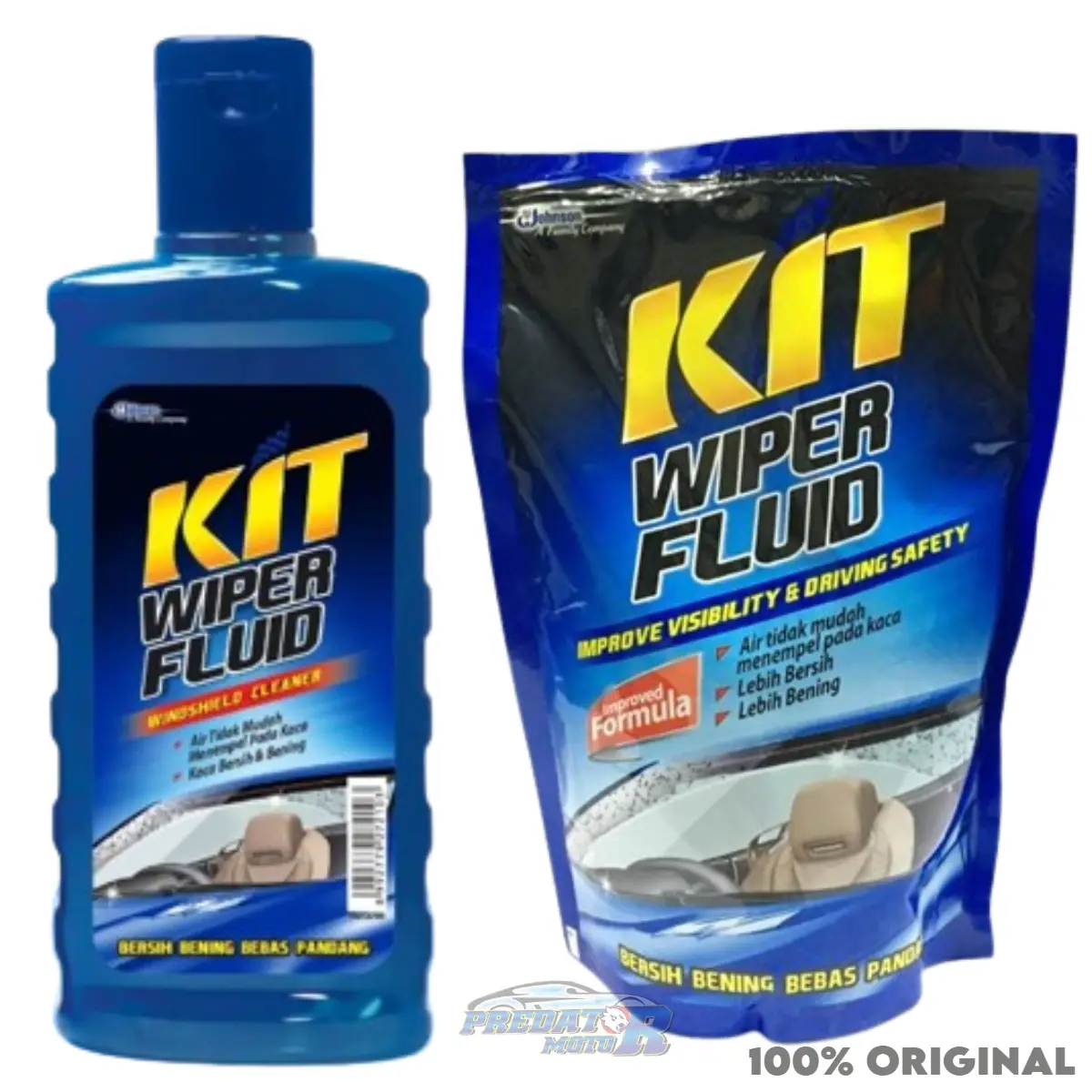 CAIRAN AIR WIPER PEMBERSIH KACA MOBIL KIT WIPER FLUID AMAN BERKENDARA SIANG DAN MALAM HARI Car Kendaraan