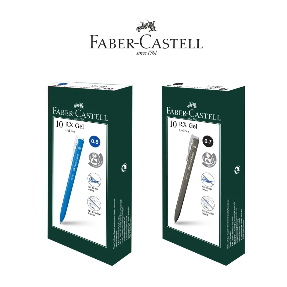 【10PCS】Faber-Castell 0.5mm 0.7mm RX Gel Ball Pen #Faber-Castell #RX #Gel #Pen 2499 2496
