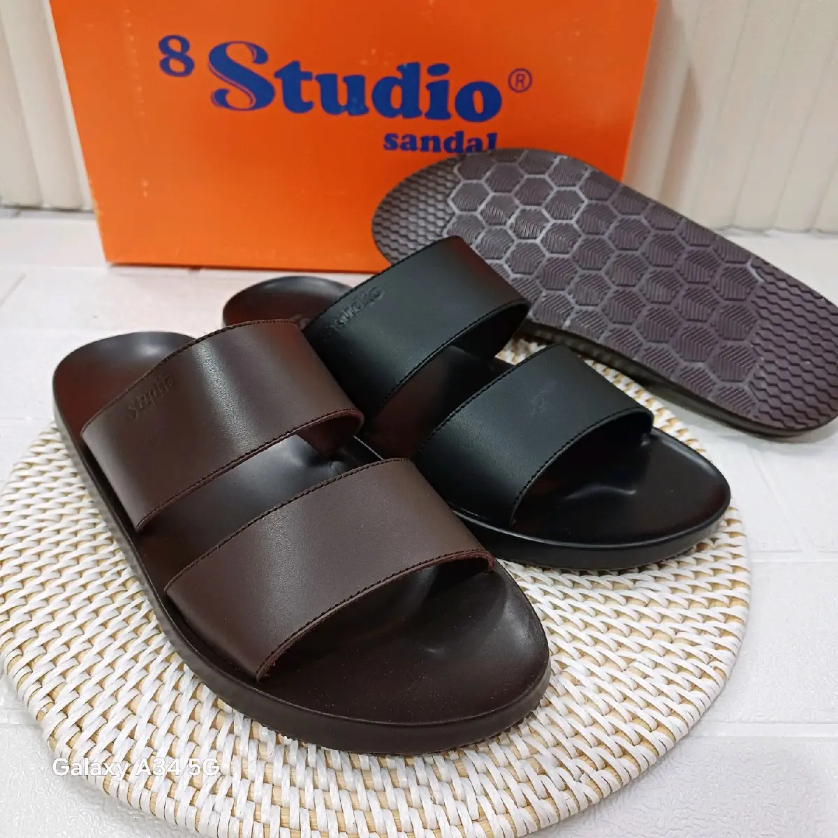 dm 115 sandal kulit asli pria 8 studio original Sendal Jepit