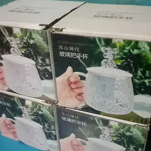 Eden - Gelas Kaca Aesthetic | Glass Mug Simple Elegan | Water Cup for Coffee and Tea | Gelas Kaca + Sedotan | Motif Animal