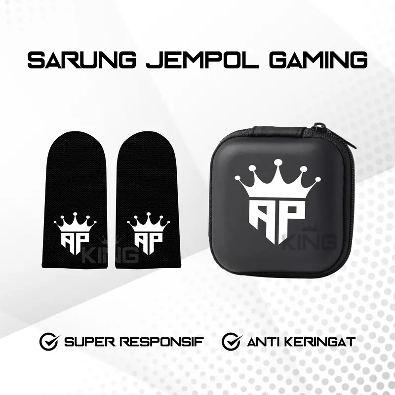 Sarung Jempol Gaming AP KING Super Responsif Super Licin Aksesoris Game Free Fire PUBG Mlbb 0