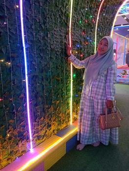 Product Review of MOZHASHAFURA. Cloth - KIARA DRESS Bahan Katun Kotak Triset Doby Halus Lembut Gamis Muslim Basic Casual Kancing Busui Wudhu Friendly Variasi Renda Bordir Mewah from s** i**g 2