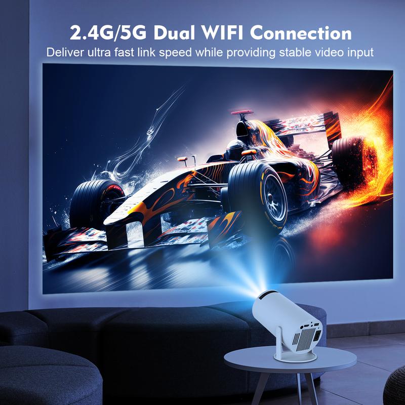 [UK warehouse] Magcubic 4K HY300 Pro Portable Projector Native 1280*720P Android 11 Dual Wifi6 260ANSI Built-in Speaker&Appstore Allwinner H713 BT5.0 Cinema Outdoor Mini Projetor WIFI6 Remote Control included Mini Smart Projector 2025 3