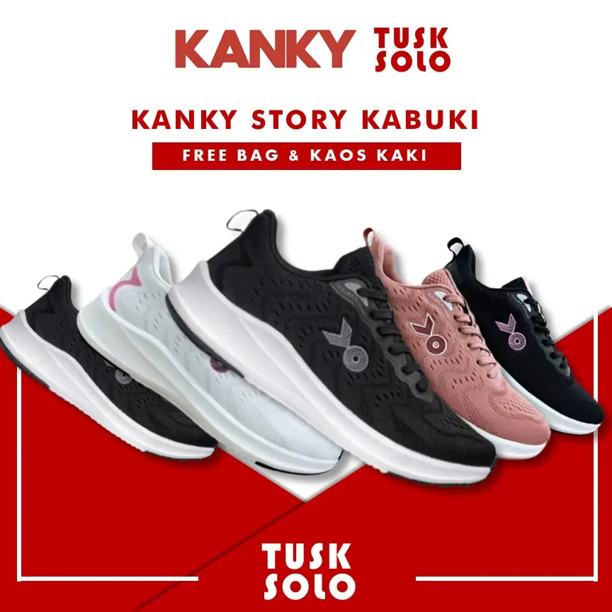 Sepatu Kanky Story Kabuki Original Sneakers Casual Sport Pria Wanita