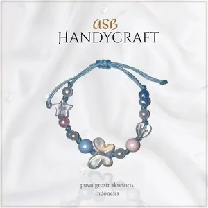 ￼[TG040] 1Pcs - Gelang Mote Tali giok 1mm Premium