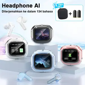 XP16 TWS Bluetooth Headset LED Multi-Function Touch Screen Ai Translation 135 Languages ​​IPX Waterproof HIFI Heavy Bass Noise Reduction HD Call