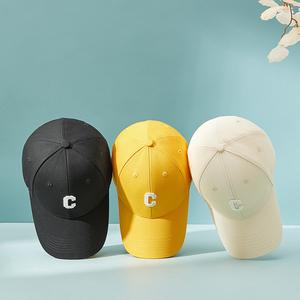FS 'La Huruf' Baseball Topi M & C Embroidery Cap Korea Style Cotton Adjustable Unisex Lelaki Perempuan Warna Trend Fashion Viral