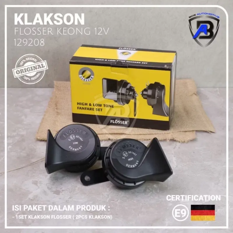 ￼Flosser (FER) Klakson Keong Mobil Motor 12 vol 2