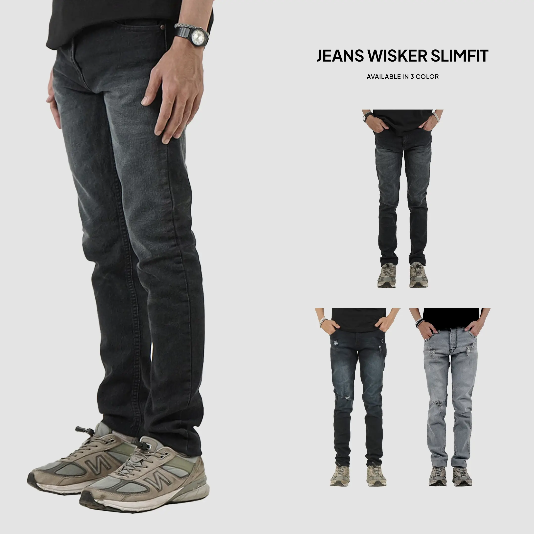 Fairgoods Celana Jeans Panjang Arka Spray Slimfit
