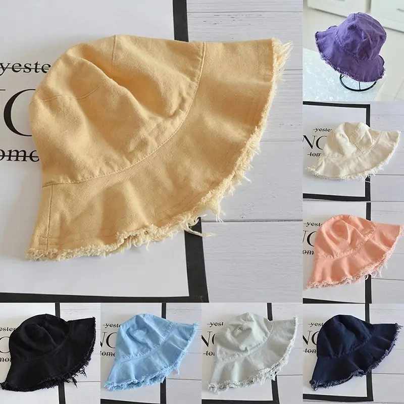 Bucket Hat Dewasa Rawis/Bucket Korea Sobek/Bucket Wanita