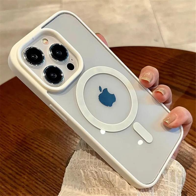 Product Introduction of Luxury Magnetic Wireless Charge For Magsafe Case for iPhone 15 14 Plus 13 12 11 Pro Max Shockproof Soft Transparent Bumper Cover 1