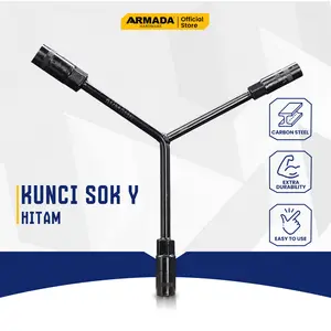 Kunci Sok Y Hitam ARMADA Y-type Socket Wrench Sock Socket 8 9 10 11 12 13 14 17 mm
