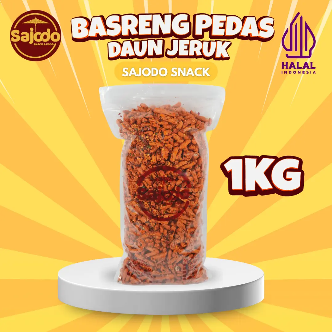 Basreng Sajodo Pedas Daun Jeruk 1 Kg Sajodo Snack & Food