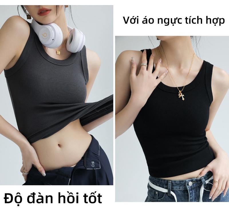 Product Introduction of áo cúp ôm body nữ đồ đẹp sang chảnh nữ áo 2 dây kiểu mới áo ba lỗ cho nữ sang chảnh áo ba lỗ ôm body kiểu mới có mút đệm 5