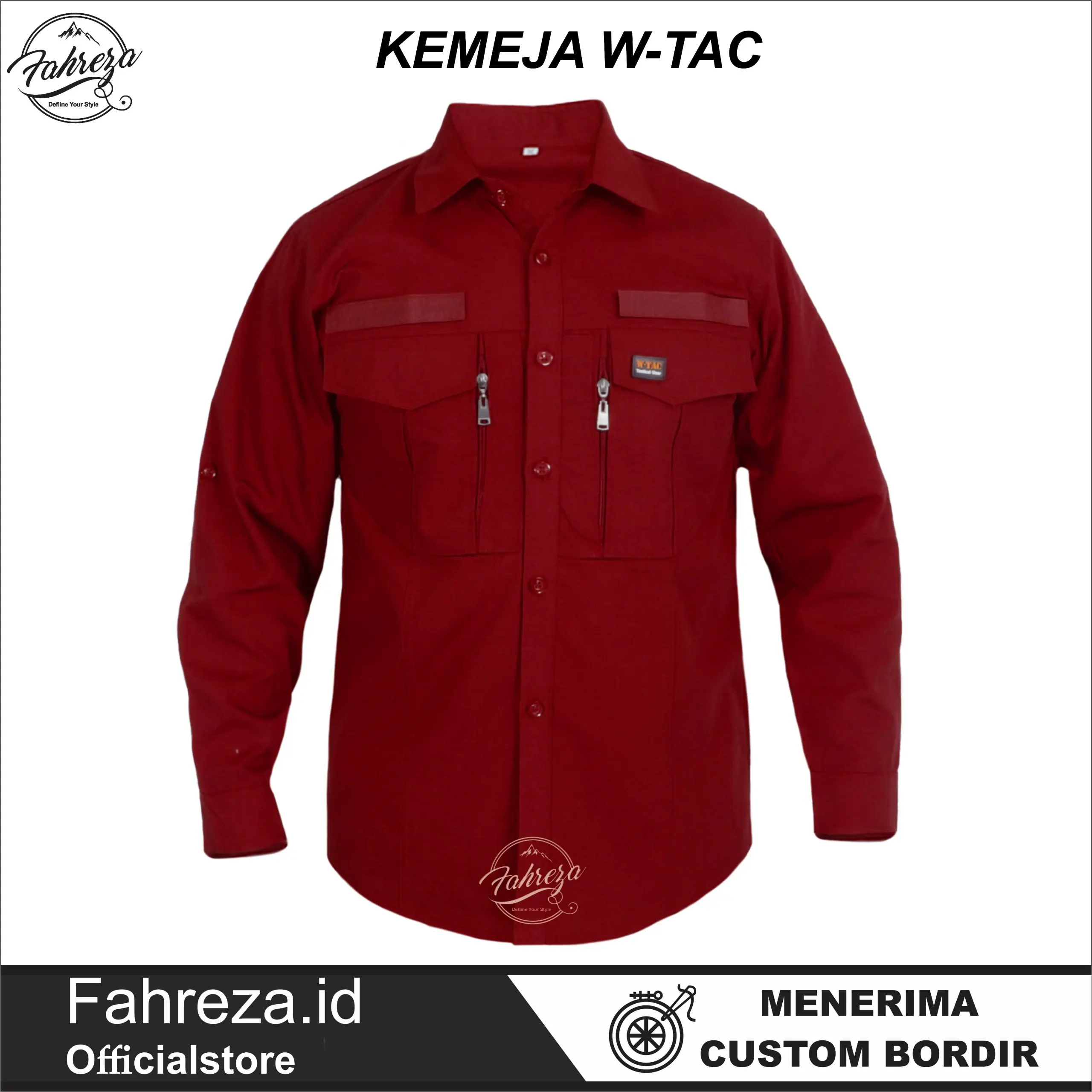 Fahreza.id Kemeja Tactical Wtac Tangan Panjang Pria Wanita