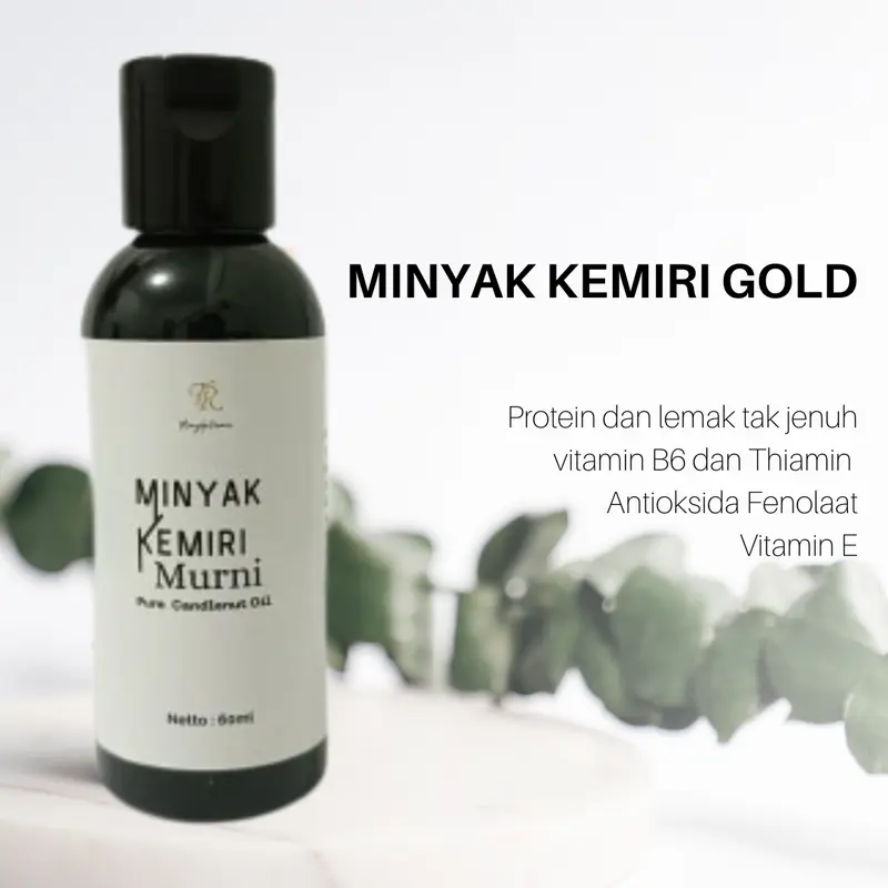 minyak kemiri asli murni 100% Penumbuh rambut Menumbuhkan Menebalkan Menghitamkan Perawatan Melembutkan Shampo 0