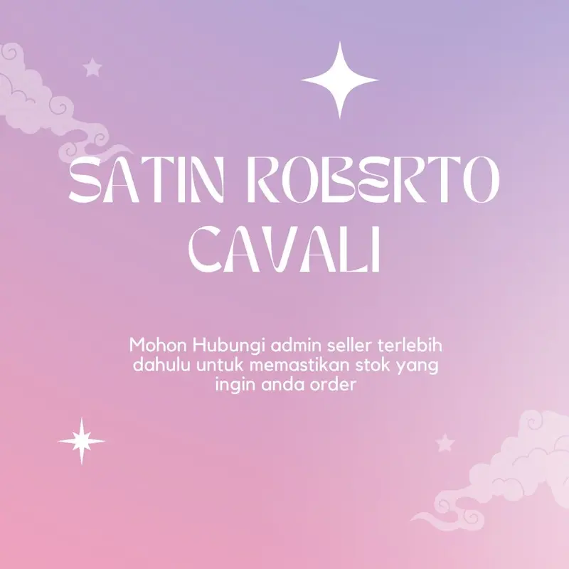 Bahan Kain Satin Silk Roberto Cavali Premium/ Roberto Cavali Silk 0