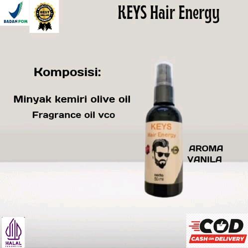 Keys Hair Energy Minyak Rambut Alami Buat Vitamin Rambut Biar Makin Klimis Mengkilau Dan Anti Kering Treatment Rontok Menghitamkan Perawatan Ketombe Haircare Shampoo Pemanjang Kusam Lebat Melembutkan Penghitam 3