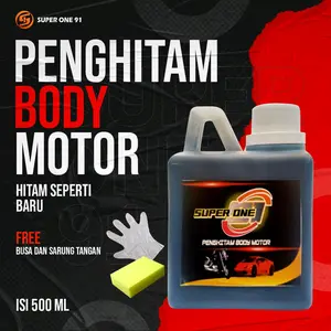 ISI 500 ML PENGHITAM BODY MOTOR MOBIL PERMANEN Car Paint