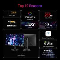 Gambar MONITOR ASUS ROG STRIX XG27ACMES Gaming Monitor - 27 inch, QHD (2560 x 1440), Fast IPS, 255Hz, 0.03ms dari Techno Computer Bali Kota Denpasar 2 Tokopedia
