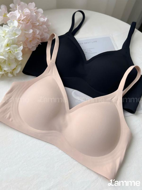   L'AMME  Áo lót không gọng ALT01 chất liệu su mềm mại co giãn công nghệ GelUp thay thế gọng nâng đỡ mặc nhẹ và thoải mái thấm hút tốt thiết kế giọt nước gom đẩy ngực 