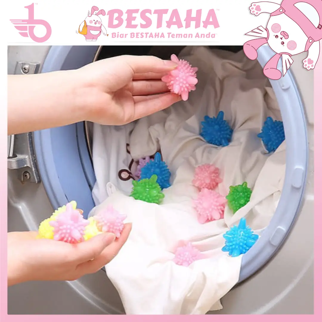 (1 PCS) Magic Washing Machine Laundry Ball Decontamination Anti-winding Wash Ball Solid Cleaning Ball Bola Cuci Baju