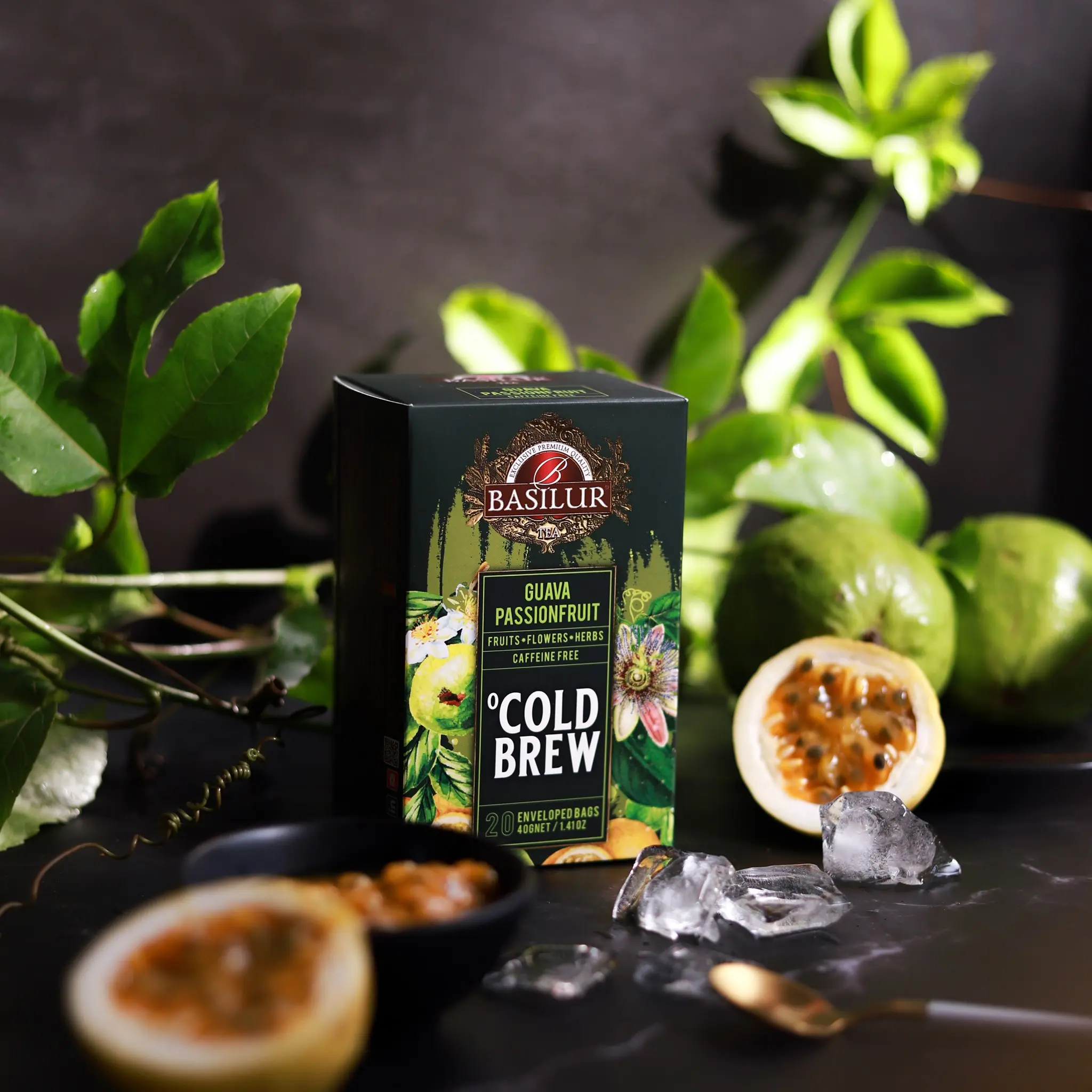 Caffeine-free Cold Brew Guava Passionfruit - 20 Enveloped  Sachets Beverage  caffeine free