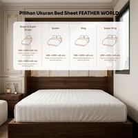 Gambar Bed Sheet Only FEATHER WORLD Pure Cotton 300TC - 120x200cm dari Feather World ID Kota Administrasi Jakarta Barat 3 Tokopedia