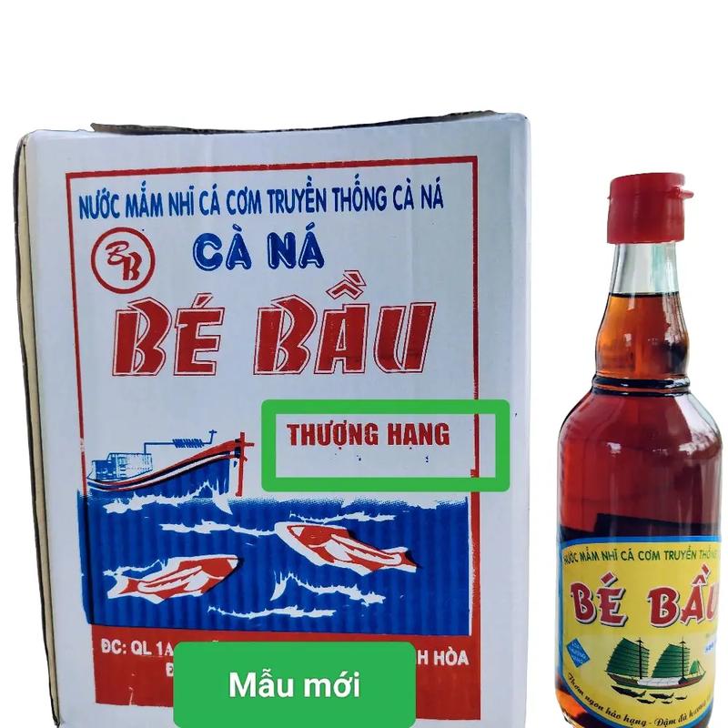 Thùng 6 chai Nước Mắm nhĩ Bé Bầu Cà Ná Chai Thủy Tinh Đặc Biệt Mẫu mới THƯỢNG HẠNG 500ml