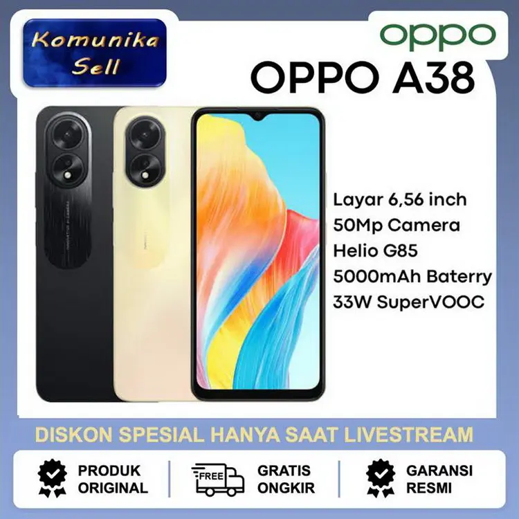 Oppo A38 4G Helio G85 - 6GB/128GB