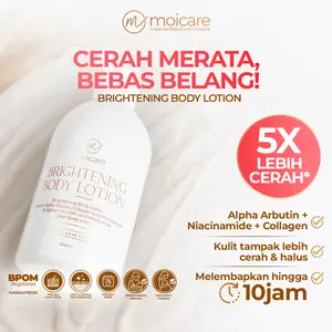 Moicare Brightening Body Lotion Niacinamide & Collagen – Bantu Cerahkan & Lembapkan Kulit