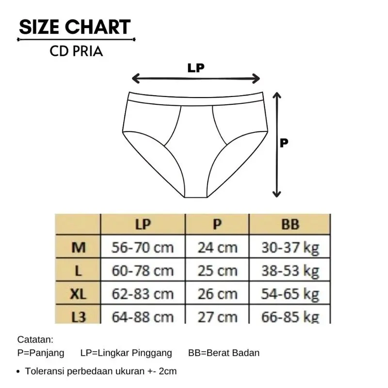 Diskon 6 PCS Celana Dalam Pria Dewasa Comodo Motif Polos CD Cowok Katun Lembut Nyaman dipakai - Size M-3L - Boxer, Pendek Remaja 8