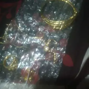 SATU SET PERHIASAN WANITA TITANIUM ANTIKARAT DAN LUNTUR perhiasan wanjta dewasa Elegan Emas Berlian gelang harian tanaman