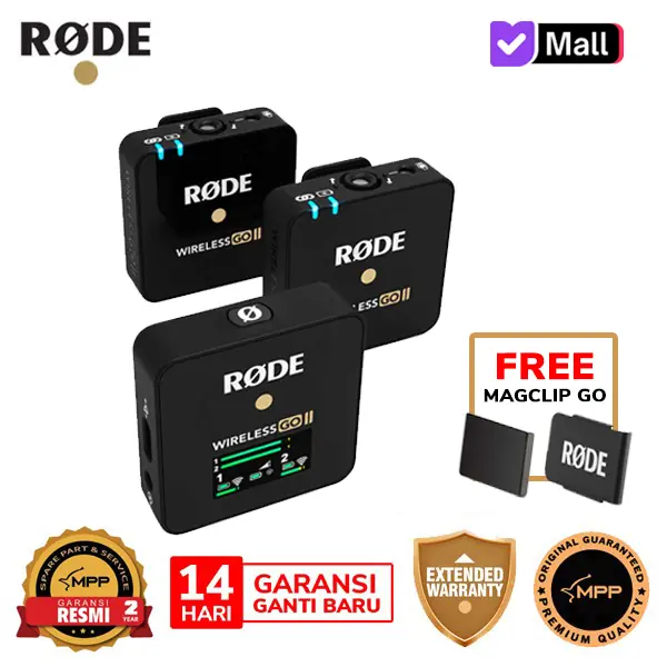 Microphone Rode Wireless GO II free MagClip GO