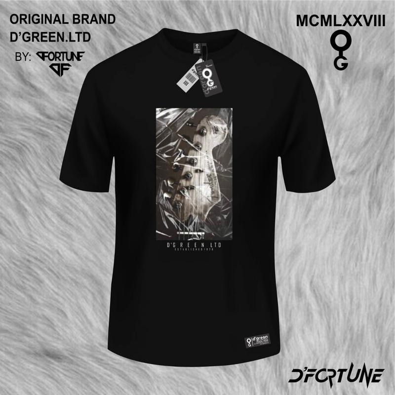 D`GREEN Tshirt Hitam Original Pria Wanita Motif ROBOT CAT- Kain Katun / Kaos Greenlight Original / Baju Kaos Ariel Noah terbaru terlaris 9