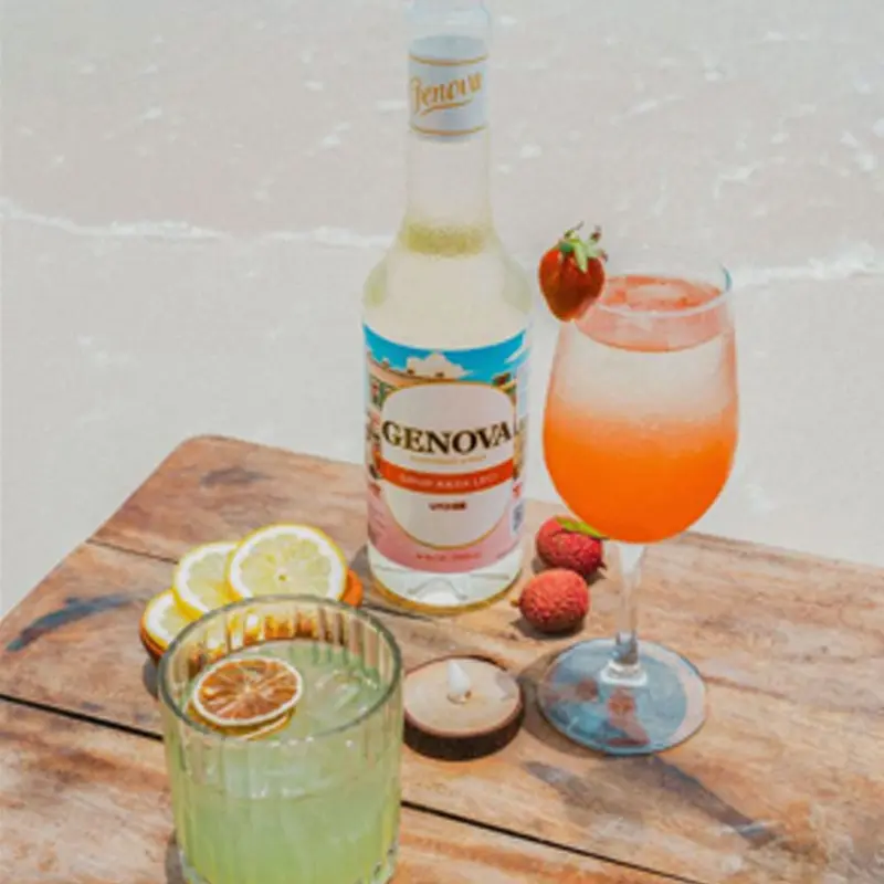 Genova - Syrup Lychee 750ml - Sirup Minuman Rasa Leci 1