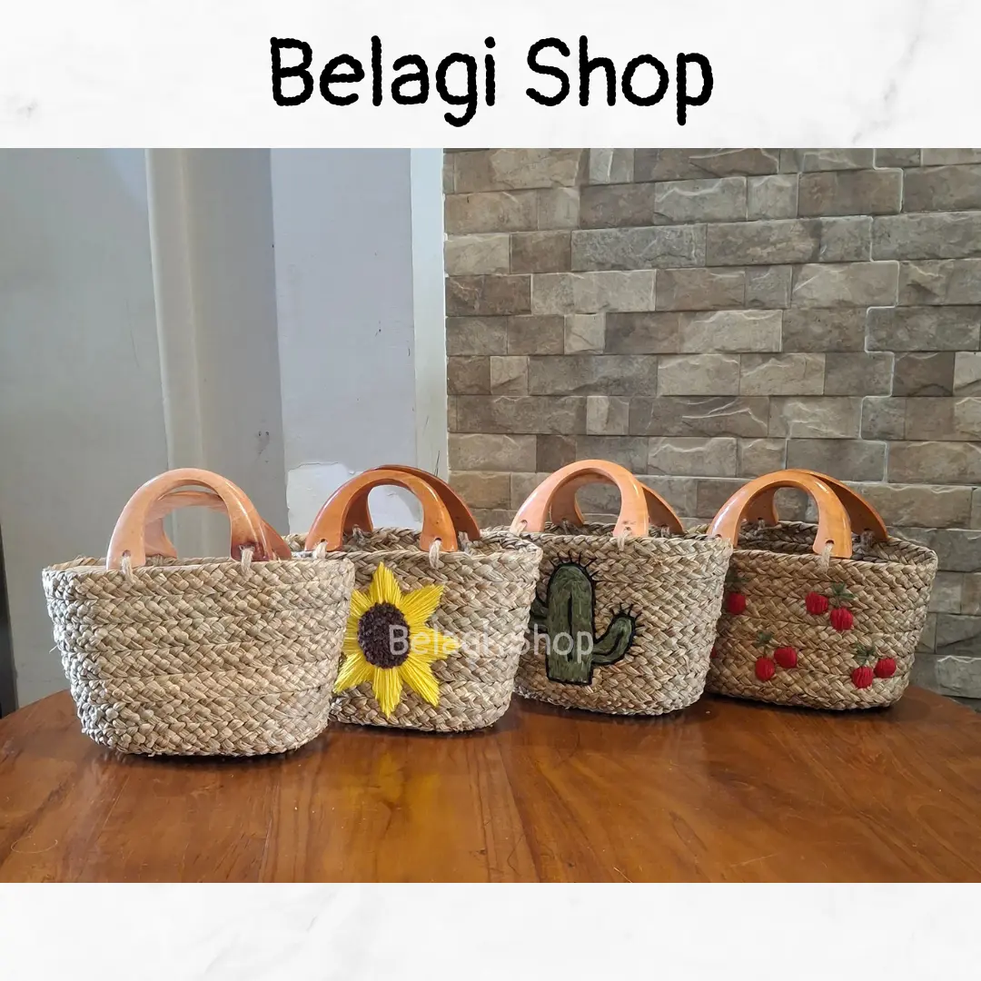 Tas Belagi - Tas Handbag Perahu Anyaman Mendong Wanita Model Terbaru