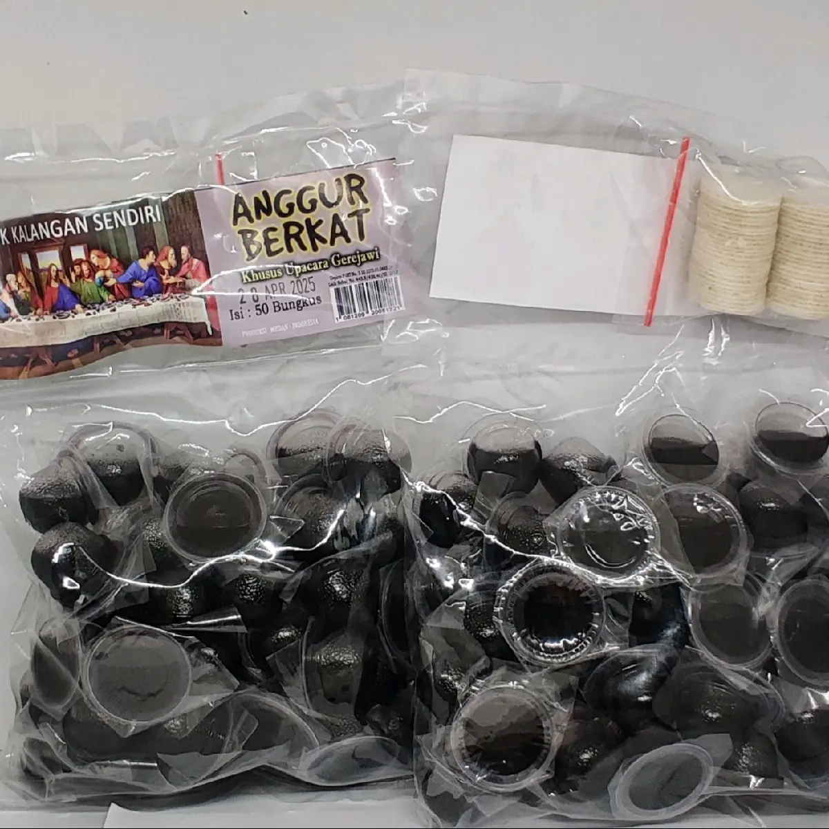 anggur perjamuan kudus  berkat isi 50 pcs