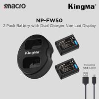 Gambar KINGMA Battery Sony NP-FW50 2-Pack with Dual Charger - Non Lcd Display dari MACRO.id Kota Administrasi Jakarta Barat 2 Tokopedia