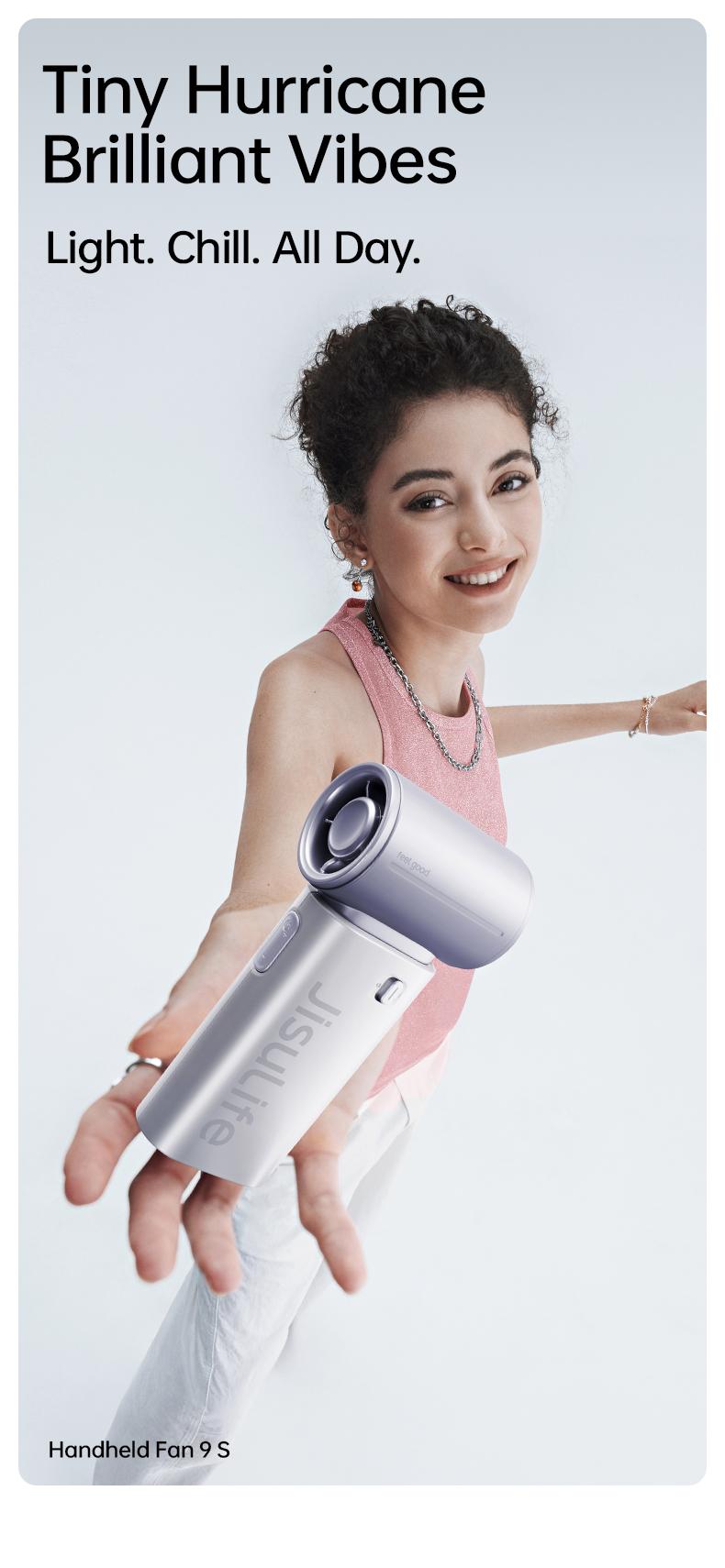 【NEW】Handheld Fan 9S LED Display Mini Portable Jet Fan Rechargeable USB Fans With 5 Gears Strong Wind Suitable For Summer Outdoor Camping 【NEW】Handheld Fan 9S LED Display Mini Portable Jet Fan Rechargeable USB Fans With 5 Gears Strong Wind Suitable For Summer Outdoor Camping
