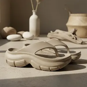 Sandal Jepit Baim Wanita Sol Tebal 5.5cm Bahan EVA Premium Anti-Selip Nyaman Anti Bau Sandal Rumah Kamar Cewek Size 36-41