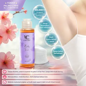 BODY TONER WHITENING CECEY AHA BPOM