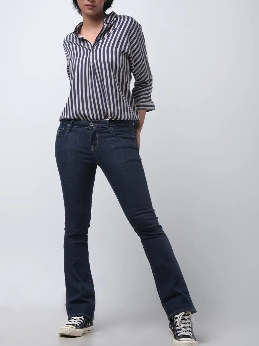 Logo Jeans Celana Panjang Wanita Bootcut I1 Series Dark Blue 43BI1L2DL