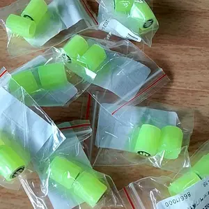 [idmobil] 4pcs Tutup Katup Glow-in-the-Dark Hijau Neon untuk Mobil & Sepeda Motor ABS Berkualitas Tinggi  Mencegah Debu & Mudah Dipasang