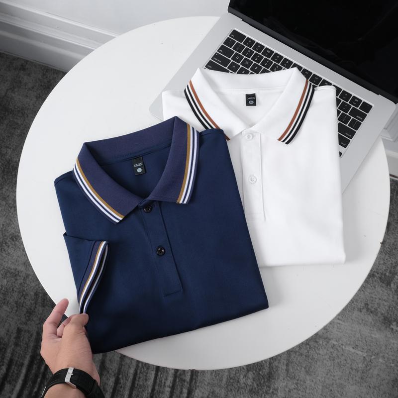   DEAL MỞ BÁN  OMP15 Combo 2 áo thun nam polo Omen vải poly cá sấu viền - Live 