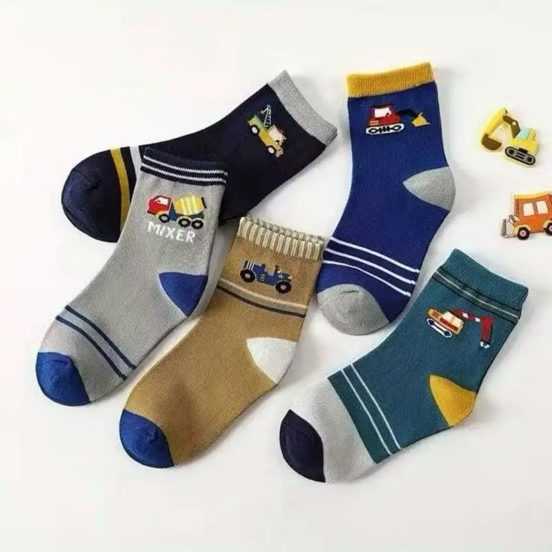 Kaos kaki anak TK-SD Motif karakter lucu random motif dan warna 3