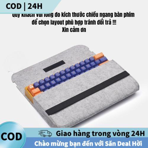 Túi đựng bàn phím cơ layout 87 phím, chống bụi bẩn, có đệm mút êm ái bên trong