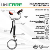 Gambar UNICARE Dual Head Eye wash Hose | Keran Cuci Mata Darurat Mounting Meja atau Wastafel dari gudangsafetycom Kota Administrasi Jakarta Barat 1 Tokopedia
